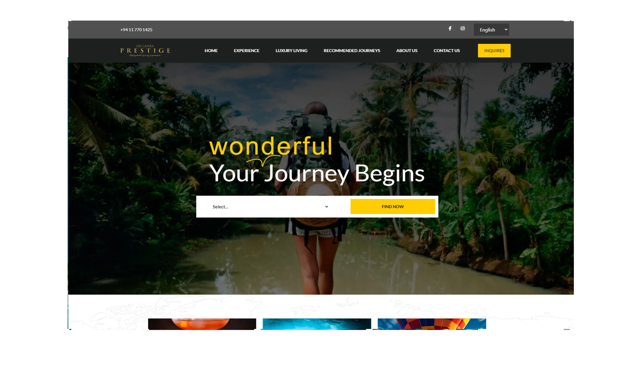Sri Lanka Prestige web design by Weblook Web Design Sri Lanka Services