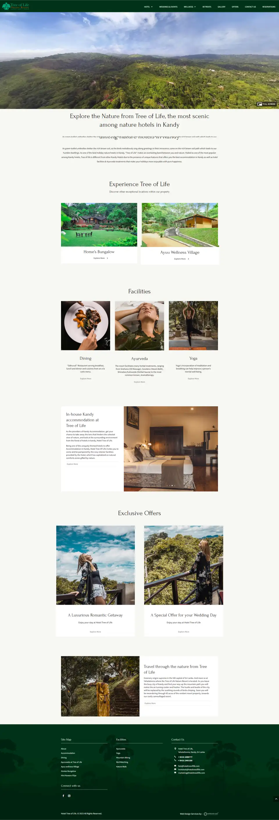 Tree of Life website Homepage preview