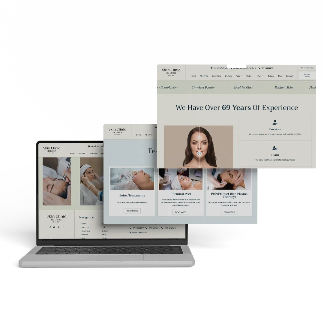 Weblook International | Software Development | Digital Marketing | Web Designing | Skin Clinic Case Study